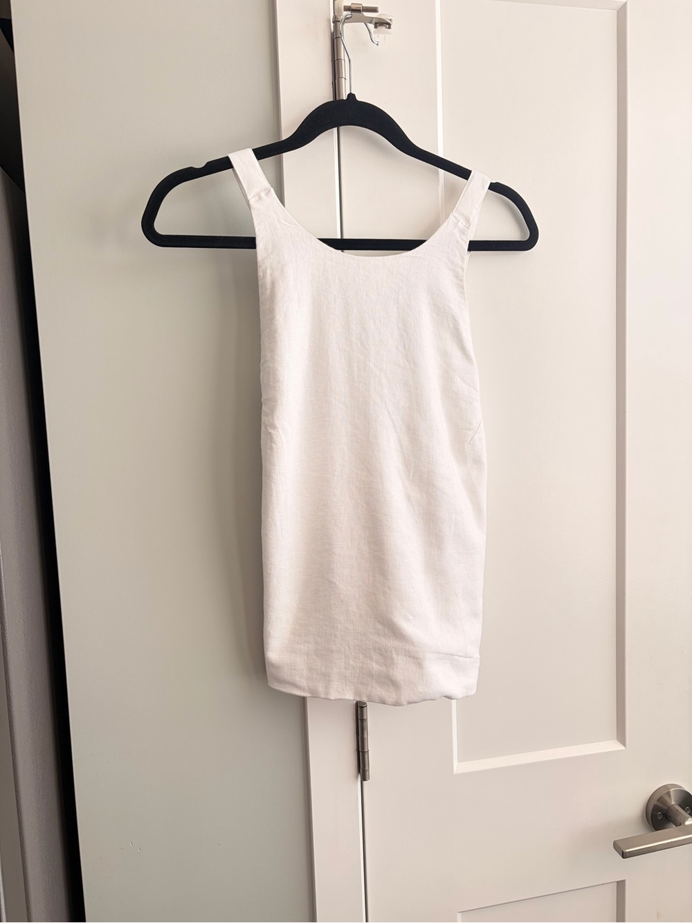 Abercrombie & Fitch White Linen-Blend Open-Back Set Top Size Medium NWT 🛍️ - Picture 5 of 6